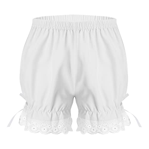 Pantalones Cortos De Encaje Con Volantes Para