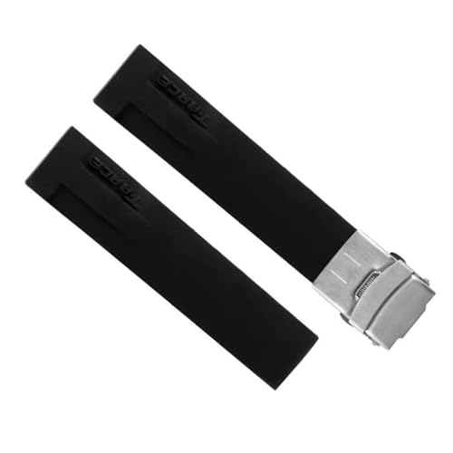 Bracelet caoutchouc Tissot T-Race T048.417 noir silver étanche