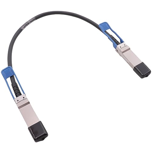 Image of 100GbE QSFP28 DAC Twinax Cable, 0.5 Meter 100GBASE-CR QSFP28 to QSFP28 Passive Copper Cable, Compatible for Mellanox MCP1600-C0005, with Blue Pull Tab