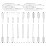 30 Stück Gymnastikball Stöpsel, 5,3 cm und 3,4 cm Yoga Ball Air Plug, Sitzball Zubehör mit 2 Stück Entfernungsgeräte, Gymnastikbälle Zubehör für Yogaball, Sprungball, Übungsball, Schwimmring