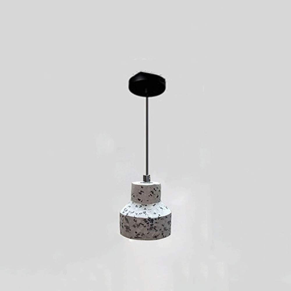 Lámpara colgante moderna de terrazo arte simple ajustable para dormitorio pasillo y sala de estar