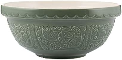 Mason Cash in The Forest Owl Mixing Bowl 4 Litre | 26cm Dark Gree...