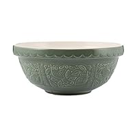 Mason Cash in The Forest Owl Mixing Bowl, 26 cm/ 2.7 Litre Capacity, Dark Green