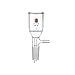 Kemtech C363225 SYNTHWARE Chromatography Column with Teflon Stopcock, 32 mm Outside Diameter, 254" Length