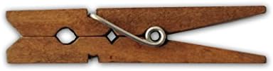 LWR CRAFTS Wooden Small Clothespins 1-7/8" 4.8cm 50 Pieces Per Pack (Jacobean)