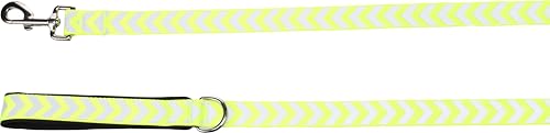 Correa reflectante Fergu Fluo soluciona tirones con asa suave y nylon amarillo de 130 cm 3