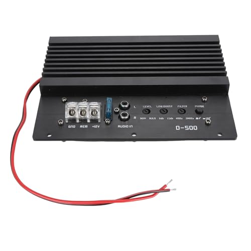 800W Car Power Amplifier, Professional Aluminum Alloy Subwoofer Plate Amplifier for 8-12 Inch Subwoofer, High Power, Efficient Heat Dissipation, Superior Performance,