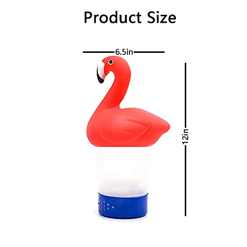 Chlorine Floater , Flamingo Collapsible Floating Pool Dispenser Set ，Fits 3" Chlorine Tablets，Release Adjustable For Indoor & Outdoor Swimming Pool Hot Tub Spa（2Pack） #TOP1