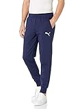 PUMA Men's Essentials Fleece Sweatpants, Peacoat/Cat, XXL