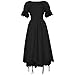 Halloween Costume For Women Renaissance Solid Color Fashions Short Sleeve Round Neck Outfits Medieval Cosplay Clothes