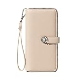 Montana West Womens Wristlet Wallets, Card Cases & Money Organizers Large Capacity Bifold Clutch Wallets Ladies Female RFID Blocking Phone Wallet with ID Window and Latch