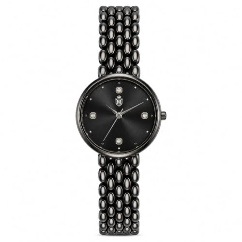 Image of MOOVER Analog Watch for Women & Girls | Luxury Bracelet Style Ladies Wrist Watch | Crystal Dial with Premium Stainless Steel Chain Strap | Fashion Watch for Daily Wear, Party & Gift