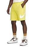 Nike Men's Sportswear Club Short Basketball Graphic (as1, Alpha, m, Regular, Regular, Yellow Strike/White)