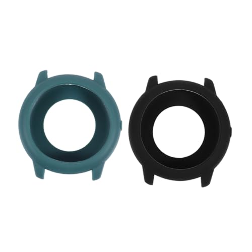 Funda protectora para relojes inteligentes resistente a arañazos pack de 2 unidades negro y verde
