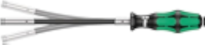 WERA 05028161001 393 S Bitholding Screwdriver Extra Slim with Flexible Shaft, 1/4