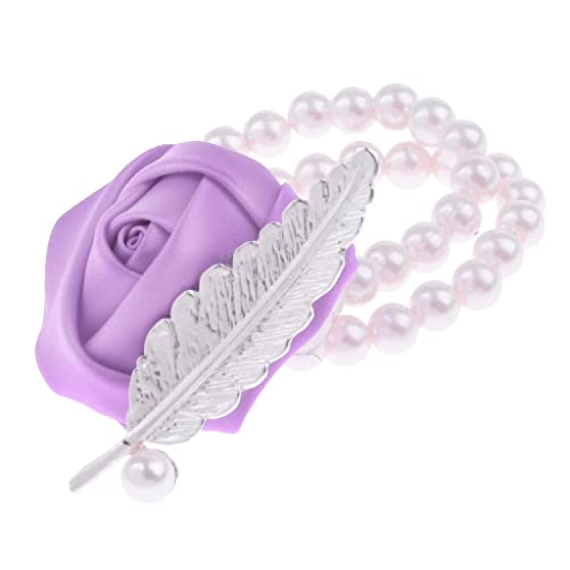 Artificial Bridal Wrist Pearls Corsage, Elegant Wedding Accessory