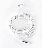 OMNIHIL White 30FT 3.5mm Male to Male Headset Audio AUX Extension Cable Compatible with Fiio X5 Flagship Digital Portable High-Res