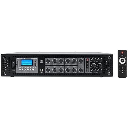 Rockville RCS180-6 180W 6-Zone 70V Commercial Amplifier with Bluetooth