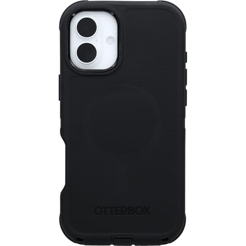 Image of Otterbox Defender MagSafe iPhone 16 Plus Case, Black, US Military MIL Standard