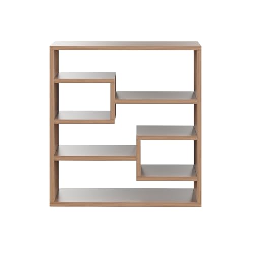 Image of FURNEASER Brian Kitchen Rack Shelf Multipurpose Wooden Wall Mounted Spice Jar Rack Shelves for Kitchen Storage Kitchen Shelf Organizer Kitchen item Containers Hanging Shelves (Exotic Teak)