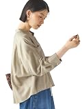 [シップス フォー ウィメン] 手洗い可能〉プリシュランク ツイル ショート シャツ 羽織 311100893 ライトオリーブ ONE SIZE