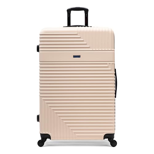 InUSA Resilience Lightweight Hardside Spinner Luggage with Ergonomic Handles, Travel Suitcase with Four Spinner Wheels and Studs, Sand, 28 Inch, Modern by InUSA - Used condition - Image 9