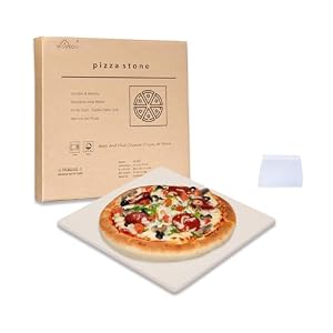 Waykea Quadratischer Cordierit-Pizzastein 30,5 x 30,5 cm