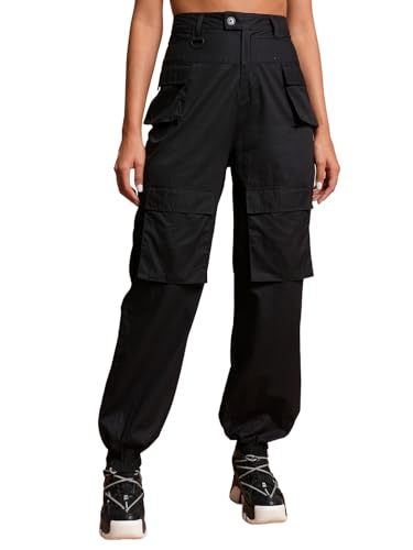 Image of Tokyo Talkies Women's Regular Fit Cargos Trousers| High-Rise