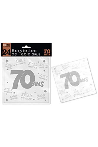 Télécharger 24 Serviettes de table blanches 70 ans PDF