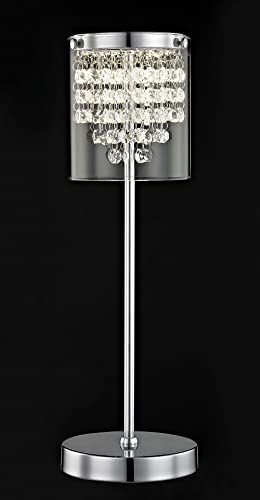 Image of Impex Florina LED Chrome Table Lamp