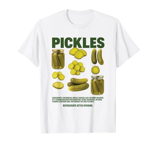 Pickles Funny Design for Snack and Food Fans T-Shirt