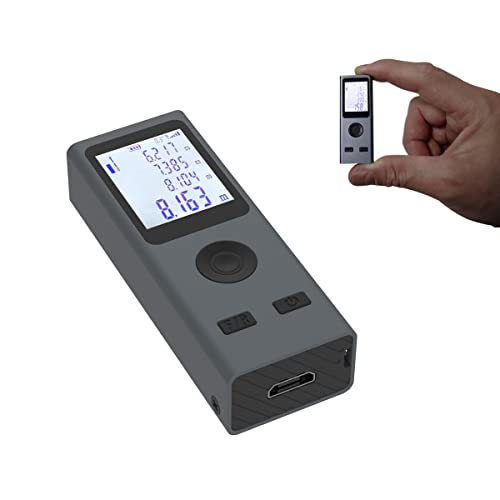 Etekjoy Mini Laser Distance Measure 131Ft/40M ±2Mm Accuracy M/In/Ft Meter + Area/Volume/Pythagorean/Horizontal Angle #TOP6