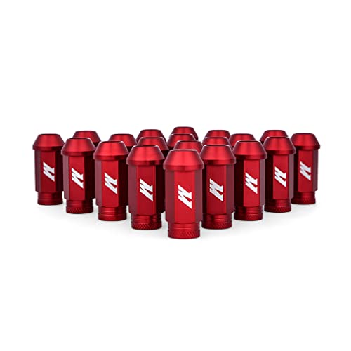 Image of Mishimoto MMLG-125-20LRD Aluminum Locking Lug Nuts M12x1.25, 20pc Set, Red