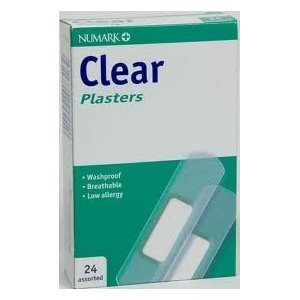 NUMARK PLASTERS ASST CLEAR 24