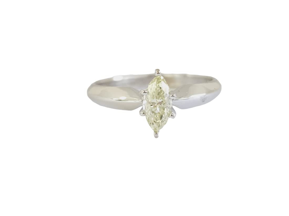 CERTED DIAMONDS0.50 CT Marquise Yellow Fancy Loose Diamond! GIA