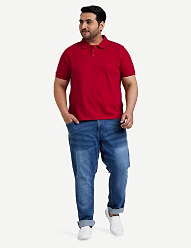 Image of Amazon Brand - Symbol Men's Cotton Rich Solid Polo Tshirt | Collar Tshirts | Half Sleeves | Plain-Regular Fit (Available in Plus Sizes and Combo Pack of 2)