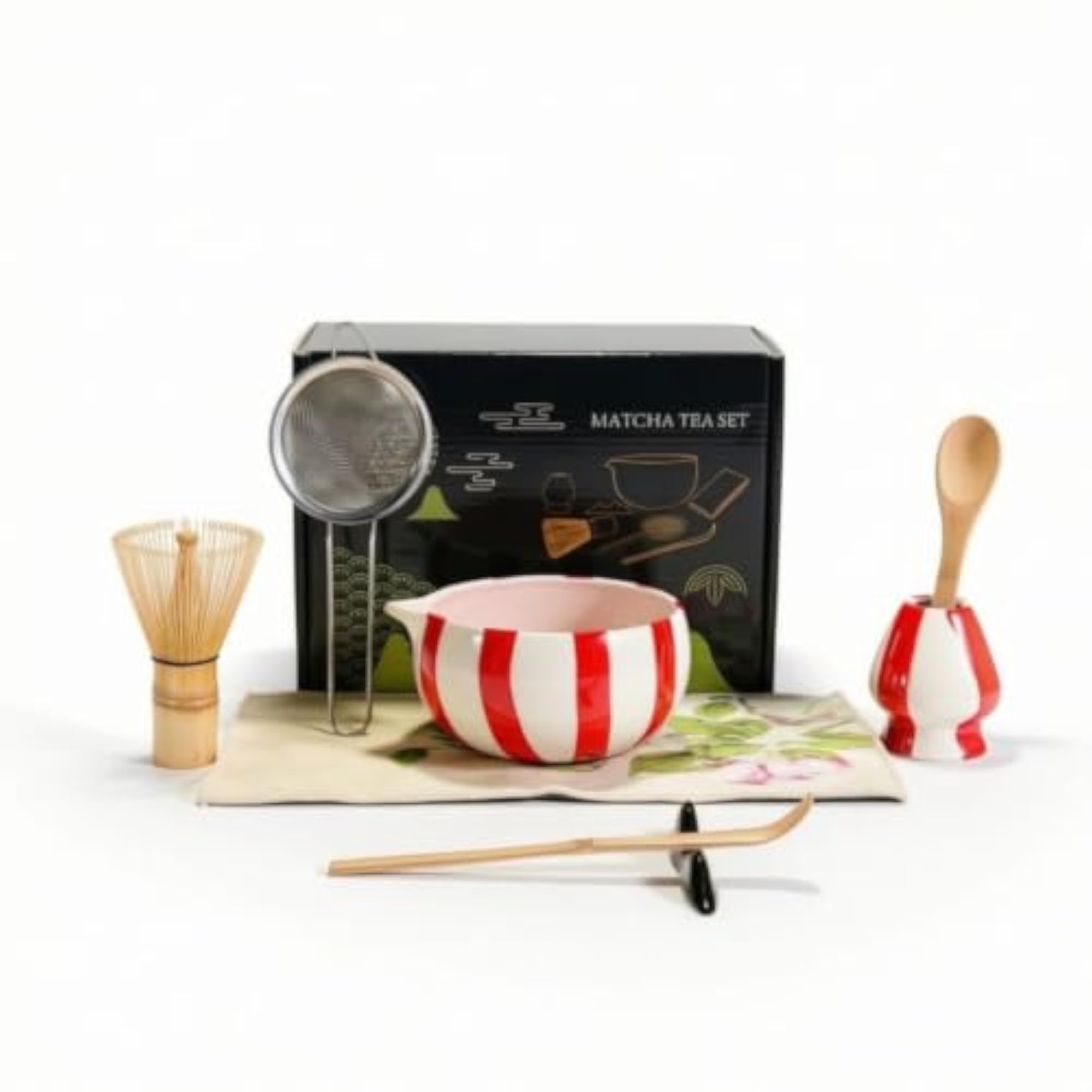 8 Pieces Elegant Matcha Tea Set with Whisk