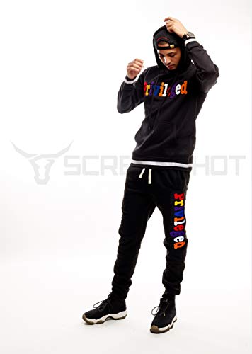 Screenshotbrand Mens Hip Hop Premium Slim Fit Track Pants - Athletic Jogger Bottom with Side Taping