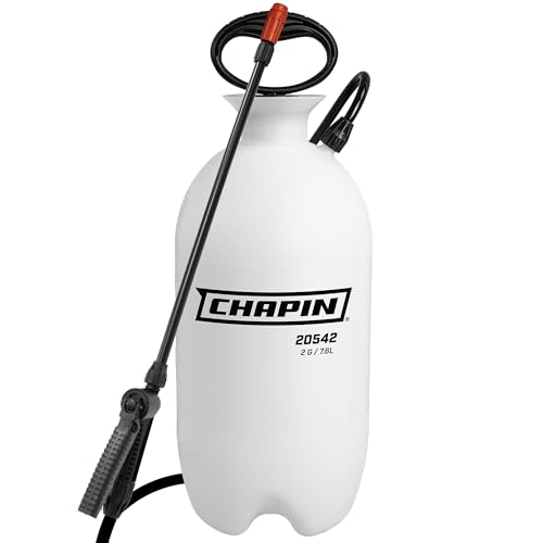 Chapin 20542 Made in USA 2 Gallon Lawn, Garden and Multi-Purpose Sprayer with Foaming and Adjustable Nozzles, Translucent White