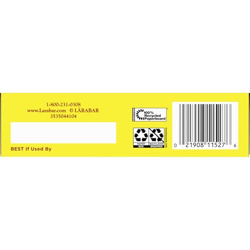 Larabar Lemon Bar, Gluten Free Vegan Fruit & Nut Bar, 1.6 oz Bars, 6 Ct