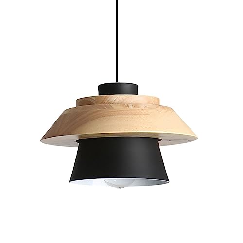 Lustre en fer et bois E27 suspension design pour balcon - 2