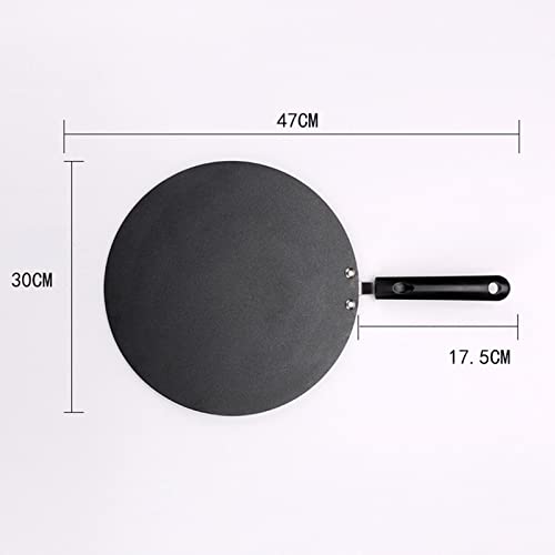 gazechimp Panqueca Redonda Grelha Antiaderente Frigideira Bolo Indiano Voador para Fogão de Churrasc