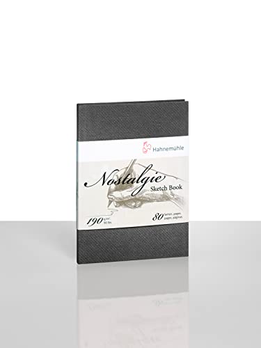 Nostalgie Sketch Book 190 g/m², caderno desenho, A5, retrato, 40 fls