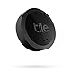 Tile Sticker (2022) Bluetooth Schlüsselfinder, 1er Pack, 45m Reichweite, inkl. Community Suchfunktion, iOS und Android App, kompatibel mit Alexa und Google Home, schwarz
