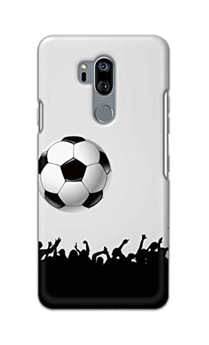 Image of Printed Hard Back Cover Case for LG G7 ThinQ | LG G7 Plus Back Cover (Football Icon) -702