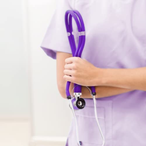 Purple Sprague Rappaport Type Stethoscope With Purple Chestpiece (For Infant/Pediatric/Adult Use) #TOP4