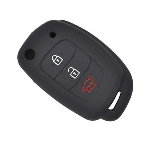 Funda llave remota para mando de Hyundai Creta 2017 con tapa protectora de 3 botones