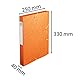 Exacompta 14017H 10er Pack Premium Sammelbox mit Gummizug 40 mm breit aus extra starkem Colorspan-Karton mit Rückenschild für DIN A4 Archivbox Heftbox Dokumentenbox Zeichenbox Sammelmappe orange