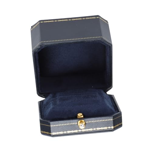Uonlytech Blue Decorative Jewelry Storage Box for Rings and Bracelets Elegant European Style Organizer for Home Bedroom and Party Use Jewelry Container with Unique Fashion Design