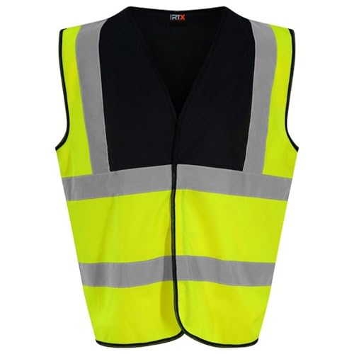 Image of PRO RTX Unisex Adult Waistcoat (XXL) (Yellow/Black)
